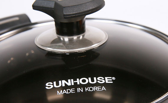 Bộ nồi Anod đáy từ Sunhouse SHG-9999 có nắp nồi bằng kính