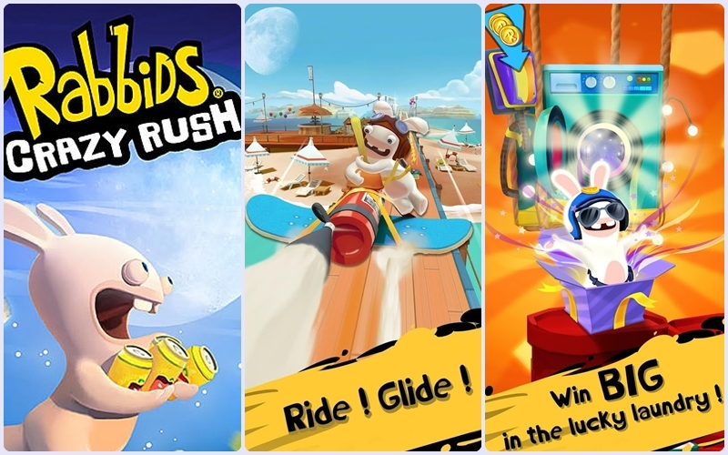 Chú thỏ dễ thương của game Rabbids Crazy Rush trên máy tính bảng