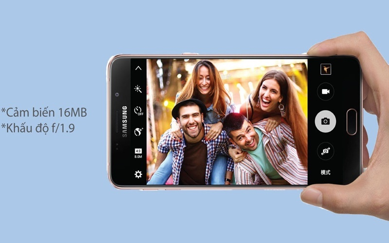 Samsung Galaxy A9 chụp hình bằng cử chỉ tiện dụng