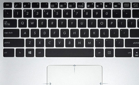 Thiết kế phù hợp của bàn phím laptop Asus X555UA XX036D
