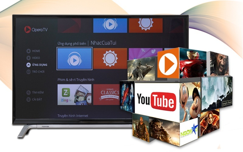 hệ điều hành android trên tivi Toshiba