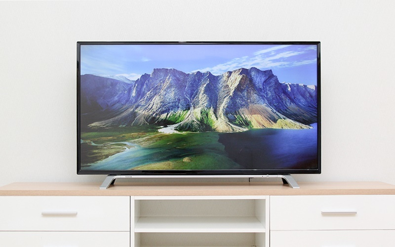 tivi Toshiba có đường nét tinh tế thanh lịch