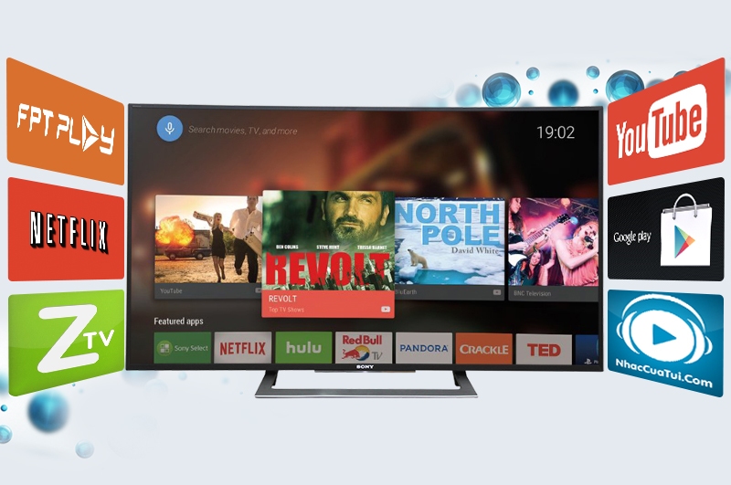 Smart TV Sony nhiều ứng dụng giải trí đa dạng, phong phú
