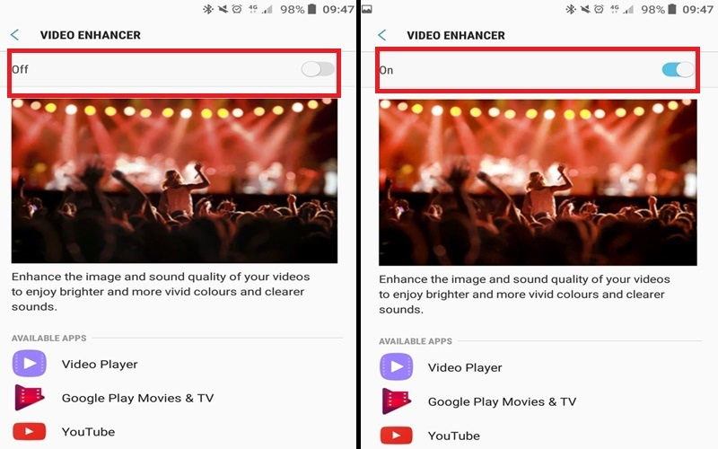 Video Enhance cho hình ảnh chất lượng và âm thanh rõ ràng