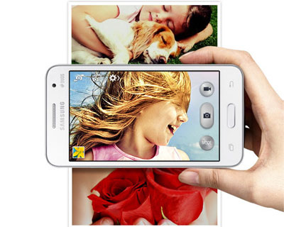 Samsung Galaxy Core 2 SM-G355H màu đen camera chính 5MP
