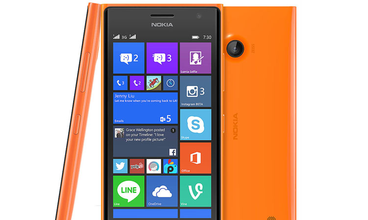 Nokia Lumia 730 màu đen giá tốt có bán tại Nguyễn Kim