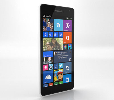 Lumia 535 được cài đặt Windows Phone mới nhất