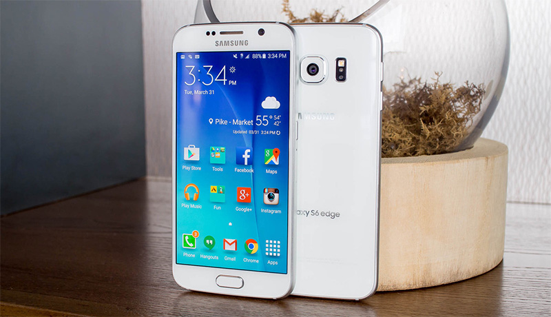 Điện thoại Samsung Galaxy S6 white với hệ điều hành Android 5.0