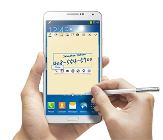 Samsung Galaxy Note 3 có RAM 3GB