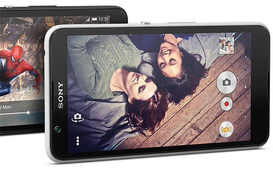 Điện thoại Sony Xperia E4 Dual White có camera 5MP, camera trước 2MP
