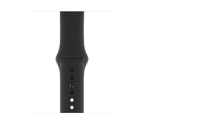 Apple Watch SE GPS 40mm Vỏ nhôm Dây cao su Đen - Dây đeo cao su