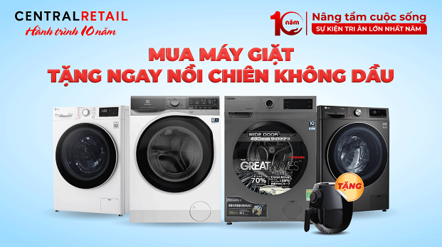 mua máy giặt tặng nồi chiên nguyễn kim