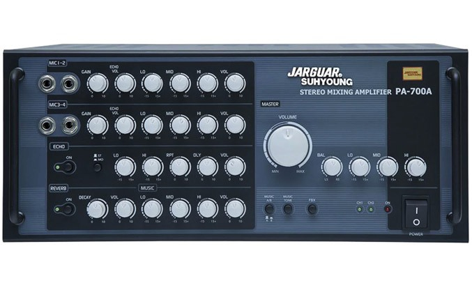 Amply Jarguar Suhyoung PA-700A có kiểu dáng hiện đại
