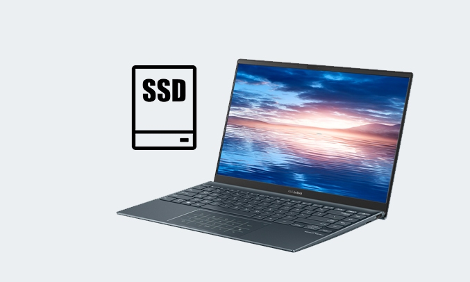 Laptop Asus UX425E i5-1135G7 14 inch UX425EA-KI429T - Ổ cứng SSD 512Gb