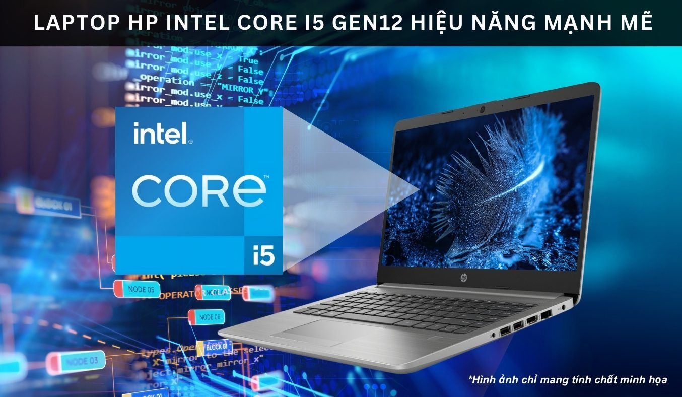 Laptop HP 240 G9 i5-1235U/8GB/512GB/Win11 6L1Y2PA - Máy tính HP Core i5 hiệu năng mạnh mẽ