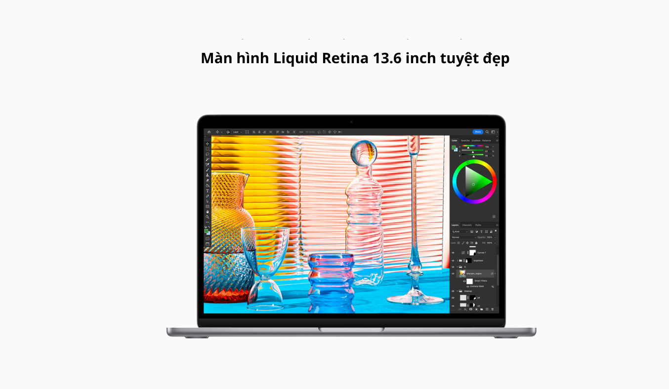 Laptop Macbook Air M2 2022 8GB/256GB/8 Core GPU MLXW3SA/A Xám