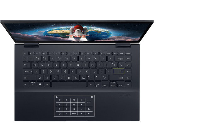 Laptop Asus Vivobook Flip 14 R3-4300U 14 inch TM420IA-EC155T - Bàn phím di chuột cải tiến mới