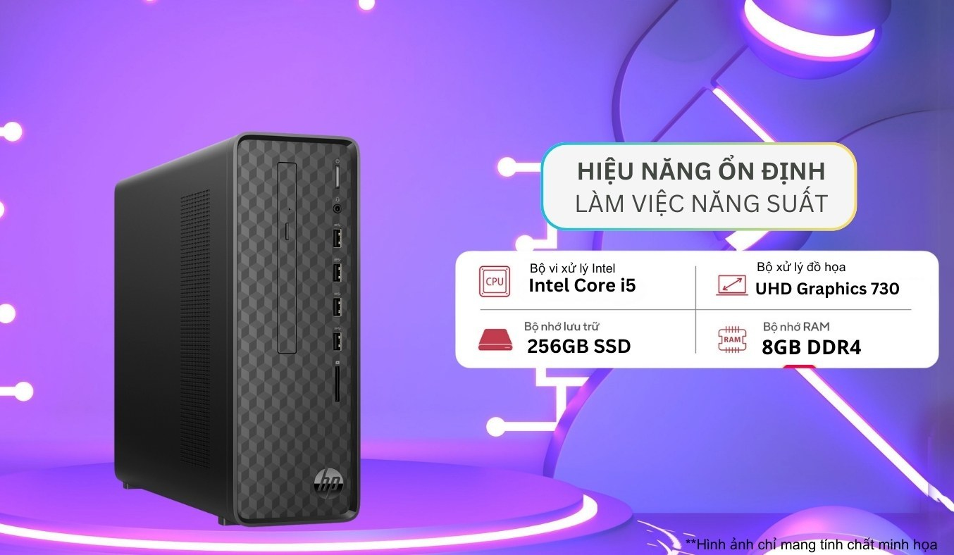 PC HP Slim Desktop Bundle S01-PF2033D 6L604PA Chính Hãng, Giá Tốt