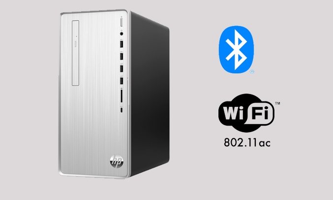 PC HP Pavilion P01-1002D i3-10105/4GB/1TBHDD 46J97PA - Kết nối không dây