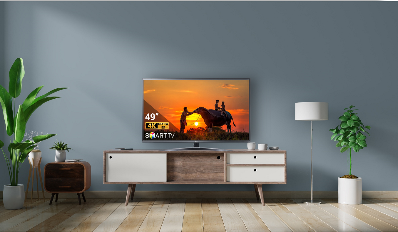 Smart TV LG 4K 49 inch 49UN7400PTA - Thiết kế hiện đại