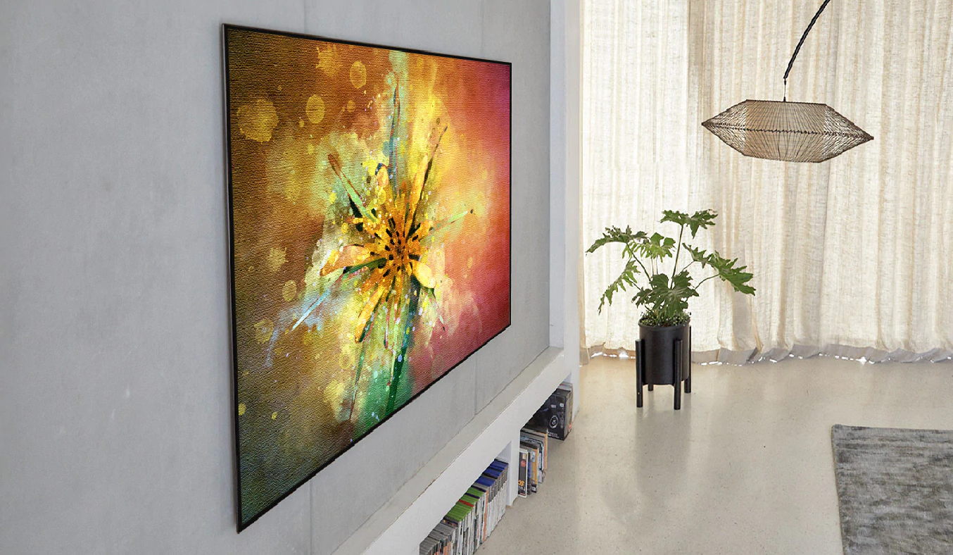 Smart Tivi OLED LG 8K 77 inch OLED77ZXPTA - Thiết kế sang trọng, đường viền đen mỏng nhẹ, tạo nên một tác phẩm nghệ thuật trong phòng khách