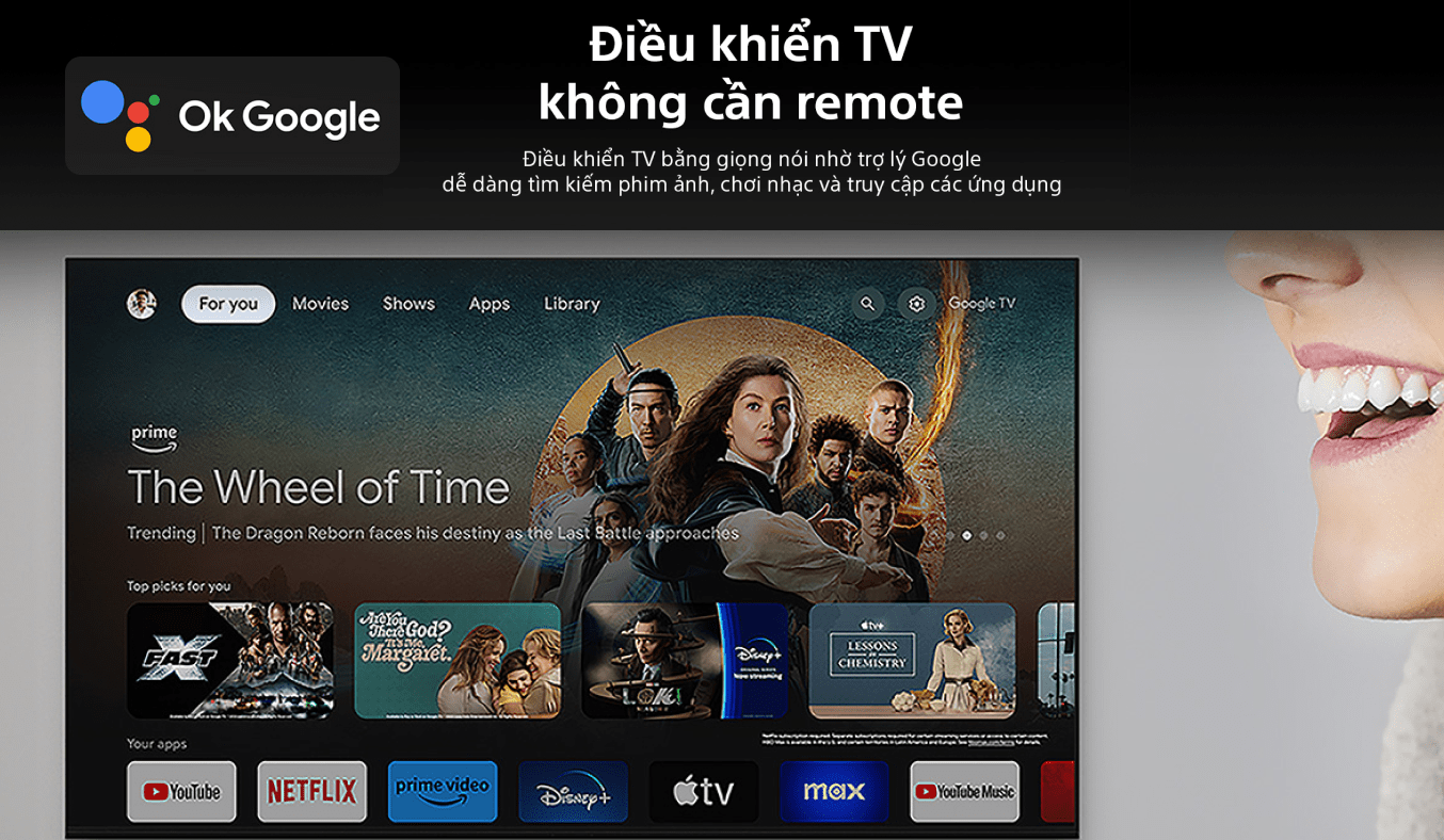 Sony Google TV Mini LED BRAVIA 5 75 inch K-75XR50