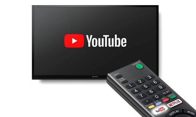 Tivi Sony KD-65X7000G VN3 nút YouTube và Netflix