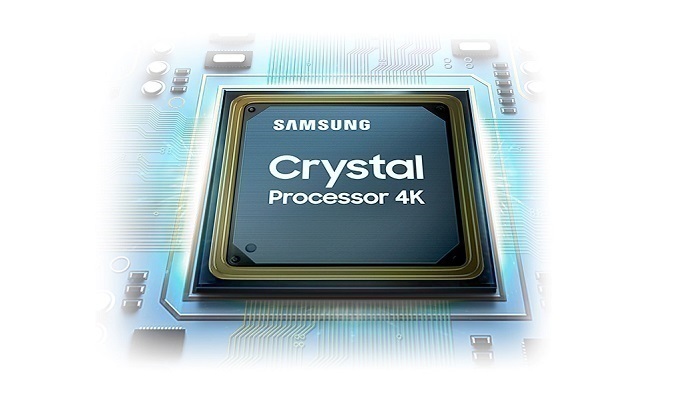 Smart Tivi Samsung Crystal UHD 4K 43 inch UA43AU7000KXXV - Bộ xử lý Crystal 4K