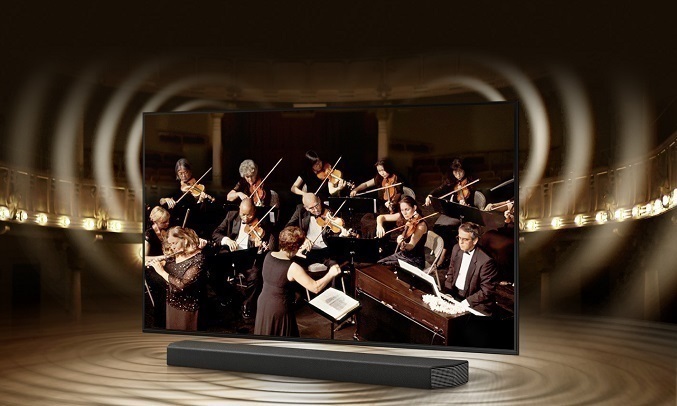 Smart Tivi Samsung Crystal UHD 4K 43 inch UA43AU7000KXXV - Công nghệ Q-Symphony
