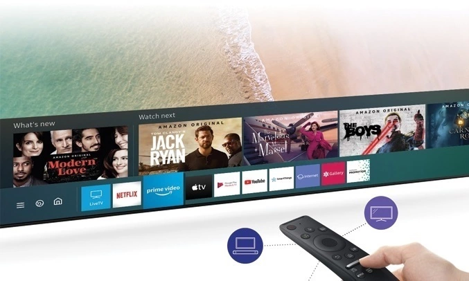 Tivi Samsung 4K 55 inch tích hợp tính năng One Remote Control