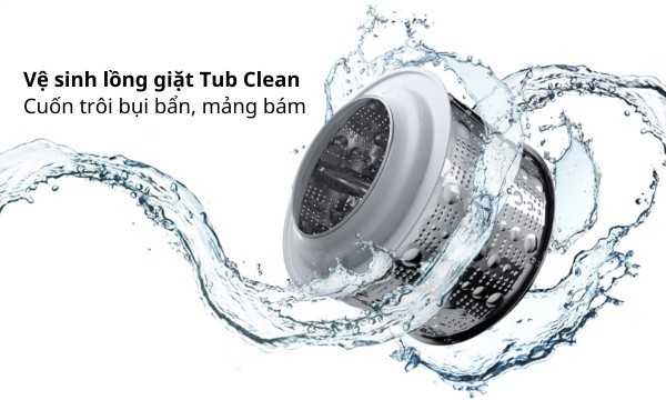 Máy giặt LG Inverter 9 kg FB1209S6W - Vệ sinh lồng giặt Tub Clean