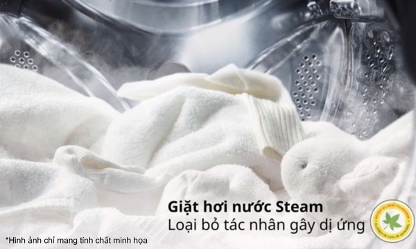Máy giặt sấy LG Inverter FV1410D4W1 10/6kg Giặt hơi nước Steam loại bỏ tác nhân gây dị ứng