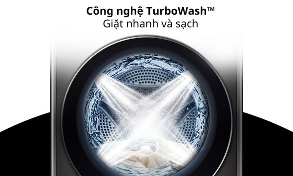 Máy giặt LG Inverter 12 kg FV1412S3B - Công nghệ giặt TurboWash™