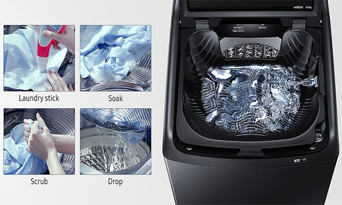 Máy giặt Samsung 16 kg WA16N6780CV (2018) chống xoắn rối