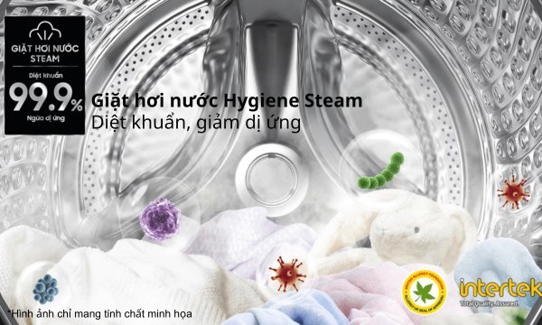 Máy giặt sấy Samsung WD95T4046CE/SV 9.5/6kg - Giặt hơi nước diệt khuẩn Hygiene Steam