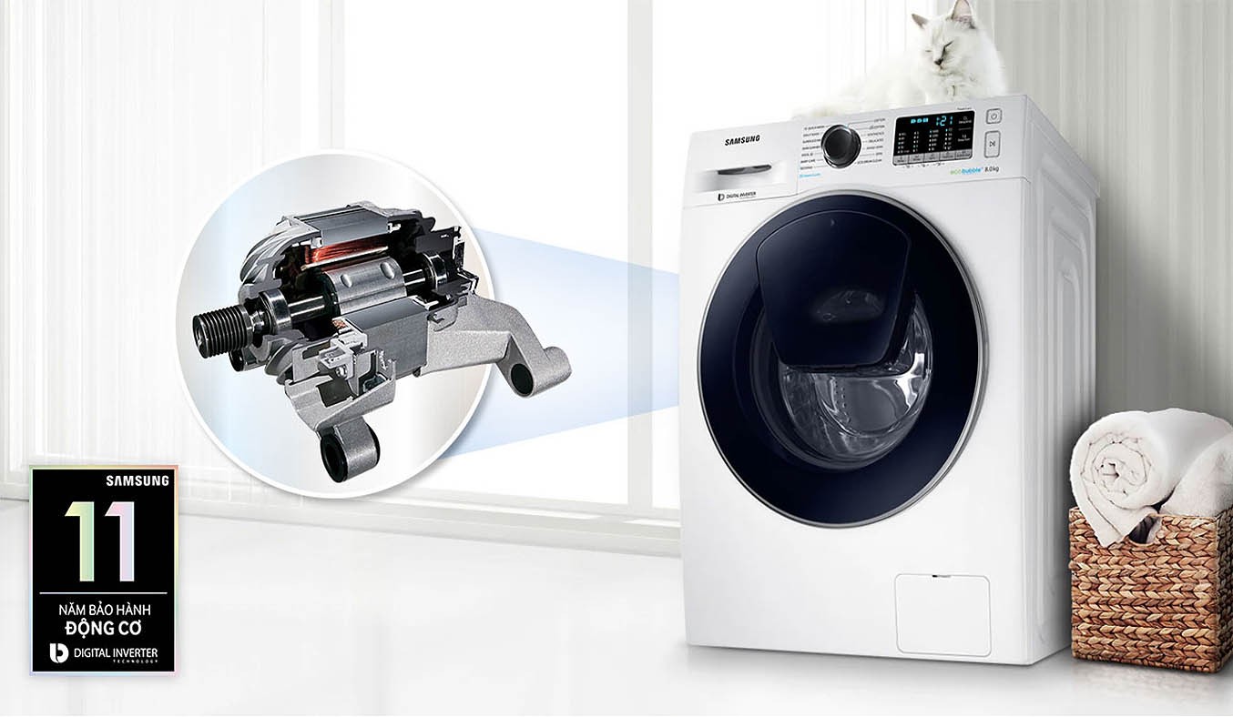 Máy giặt Samsung Inverter 10 Kg WW10K44G0UX/SV 