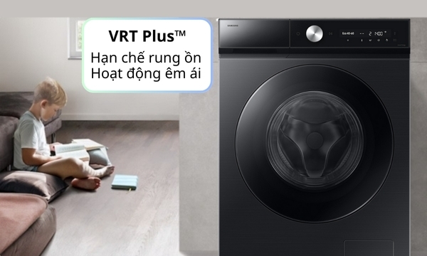 Máy giặt Samsung Inverter 11 kg WW11CB944DGBSV - Chống rung ồn với VRT Plus™