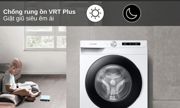 Máy giặt Samsung 13 kg Inverter WW13T504DAW - Chống rung ồn với VRT Plus™