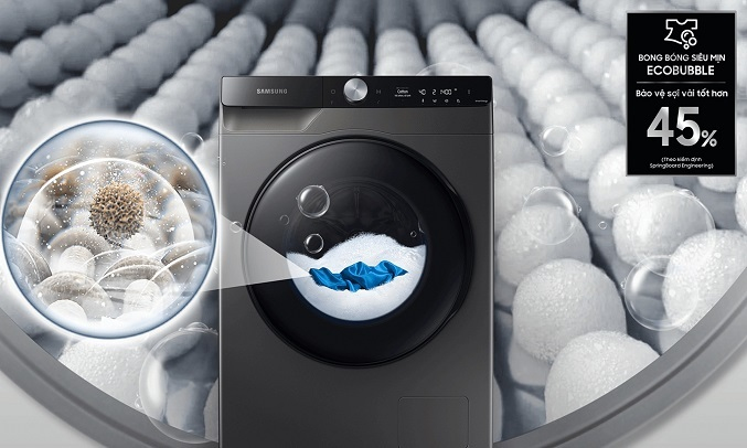 Máy giặt Samsung - Bong bóng siêu mịn