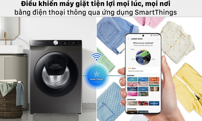 Ứng dụng SmartThings điều khiển, theo dõi máy giặt