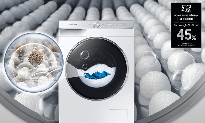 Máy giặt Samsung - Bong bóng siêu mịn Eco Bubble