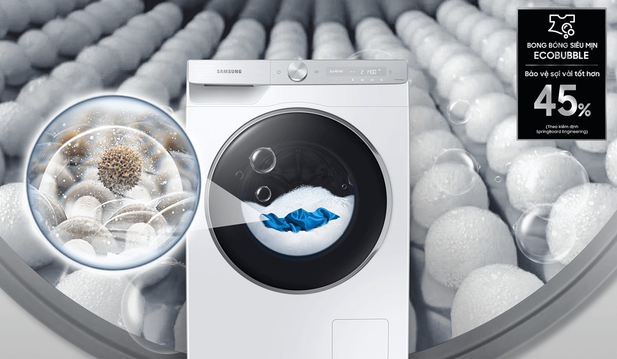 Máy giặt Samsung - Bong bóng siêu mịn Eco Bubble