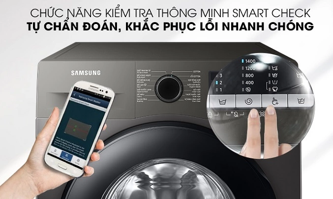 Máy giặt Samsung Inverter - Tính năng Smart Check