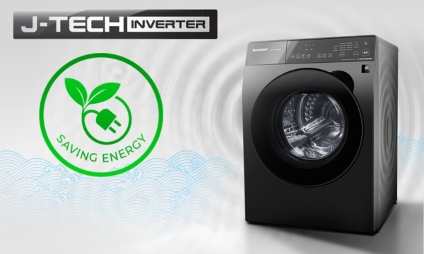 Máy giặt sấy Sharp Inverter ES-FKD1054PV-S tiết kiệm điện