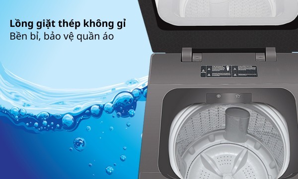 Máy giặt Sharp 10 kg ES-Y100HV-S Lồng giặt thép không gỉ