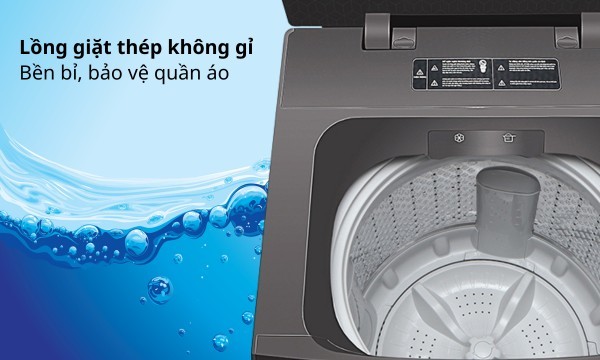 Máy giặt Sharp 9 kg ES-Y90HV-S Lồng giặt thép không gỉ