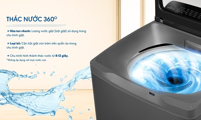 Máy giặt Aqua Inverter 12 kg AQW-DR120CT (S)