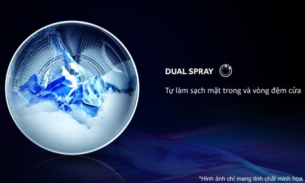 Máy giặt sấy Aqua Inverter AQD-DH1300H.PS 13/8kg - Công nghệ Dual Spray