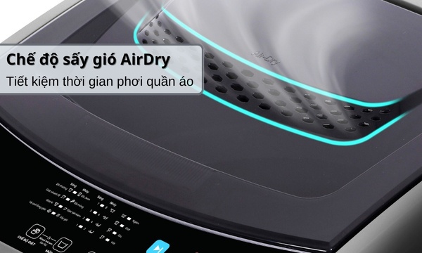 Máy giặt Casper 7.5 kg WT-75NG1 - Chế độ sấy gió AirDry, tiết kiệm thời gian phơi