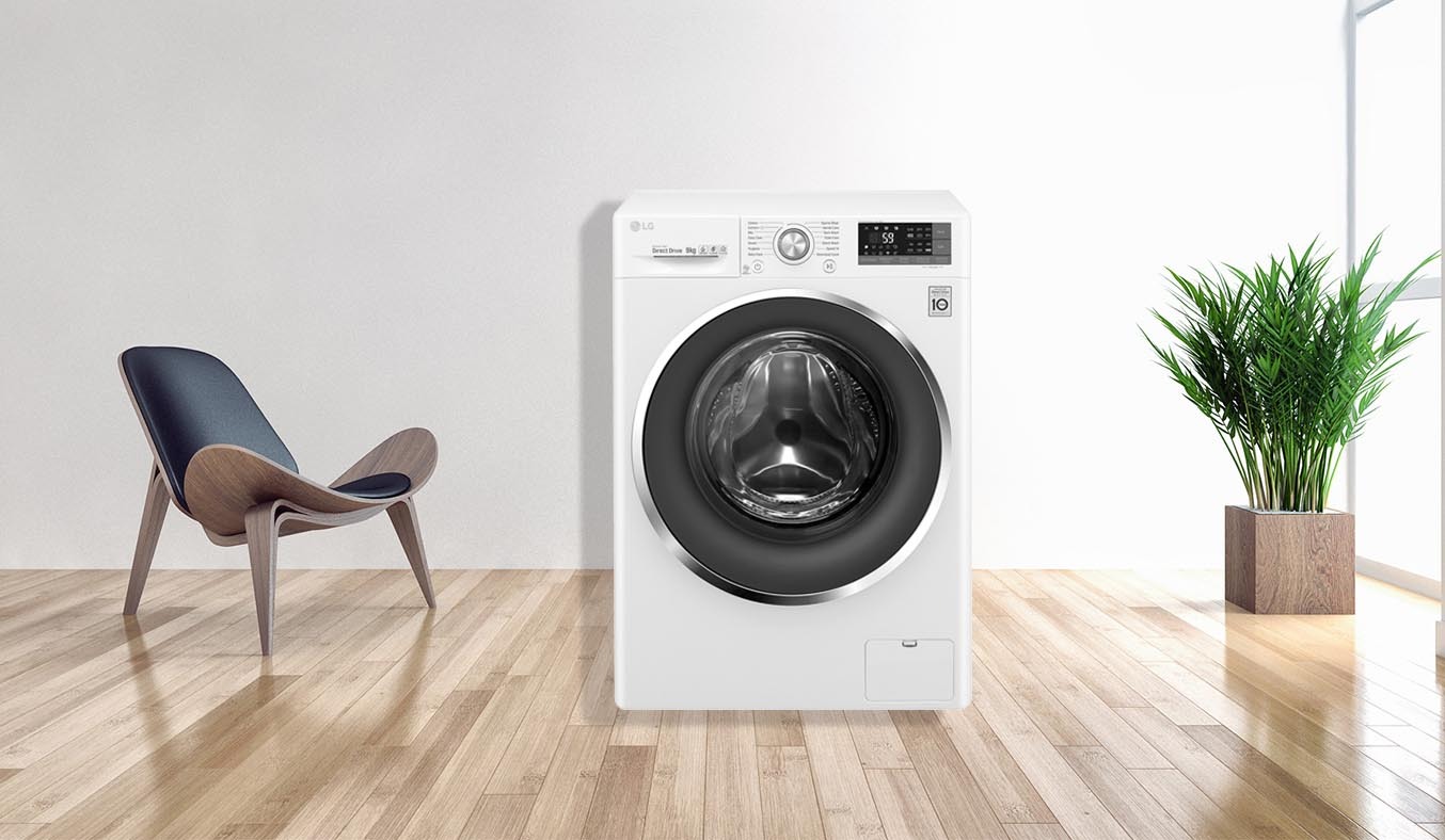Máy giặt LG Inverter 9 kg FC1409S4W tiết kiệm điện
